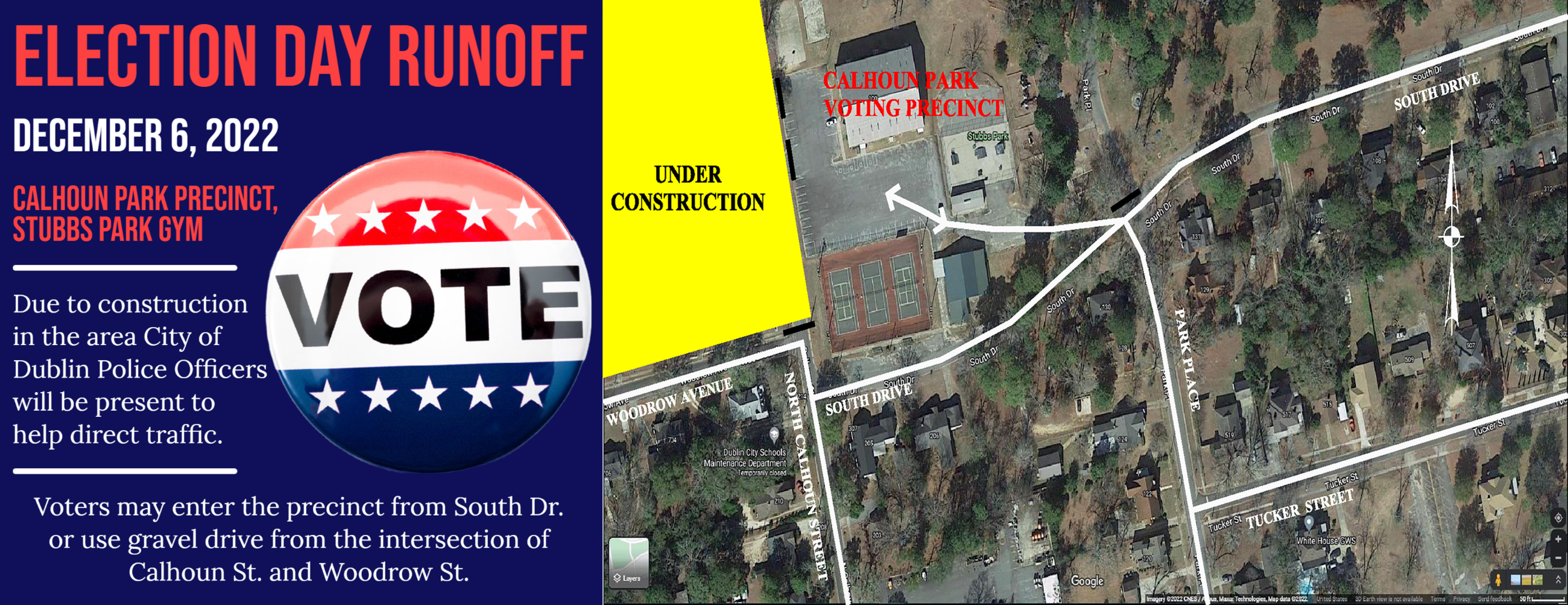 Election Runoff Route Instructions